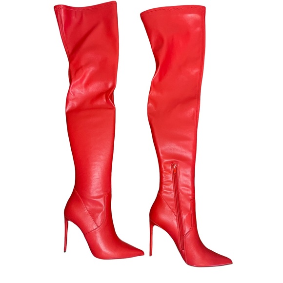 💗Steve Madden Vava Red Paris Boots - Picture 3 of 7